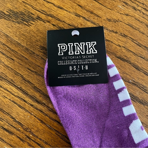 PINK Victoria's Secret Purple Ankle Socks - Picture 3 of 3
